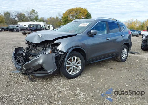 2017 Nissan Rogue Sv z USA, uszkodzony, nr VIN KNMAT2MVXHP584391